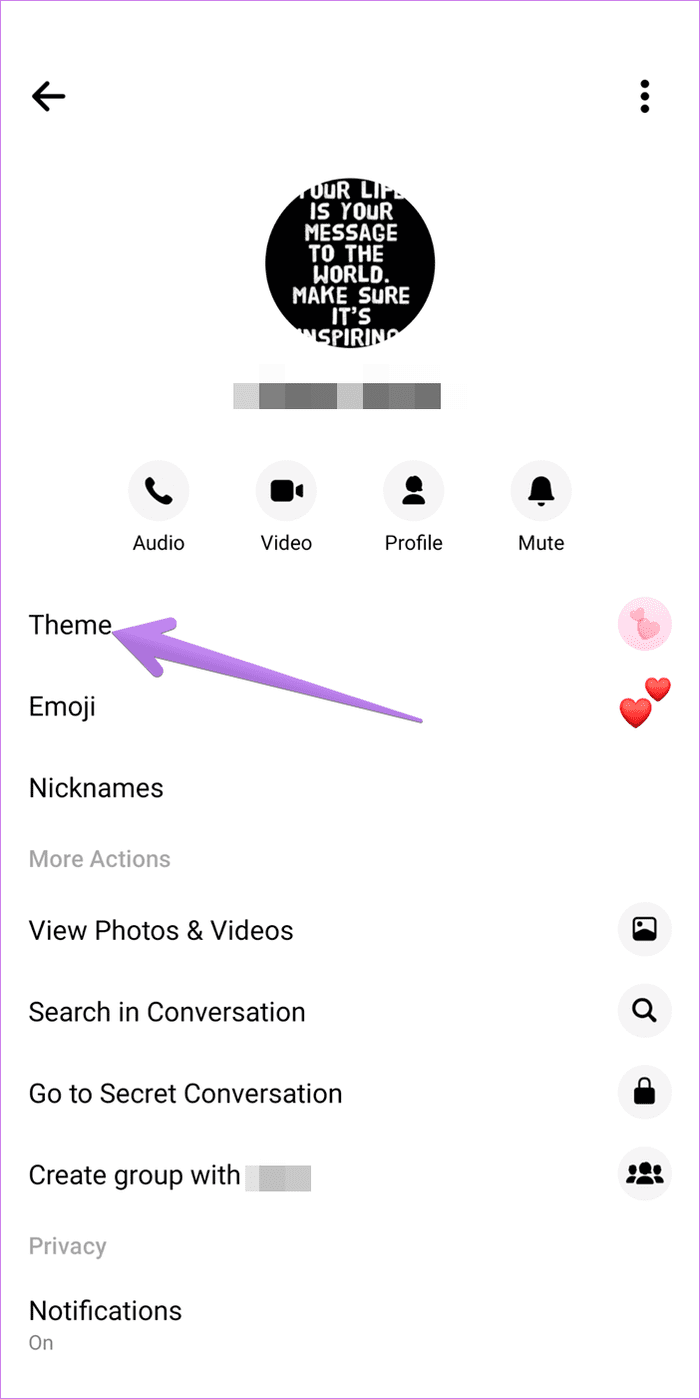 Change messenger theme color 6