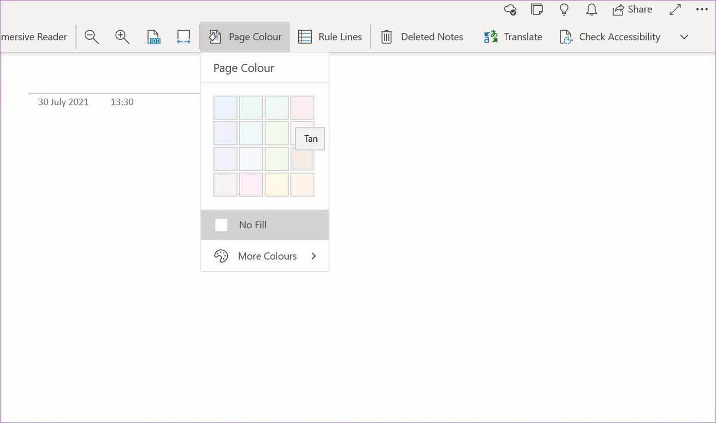 Change page color