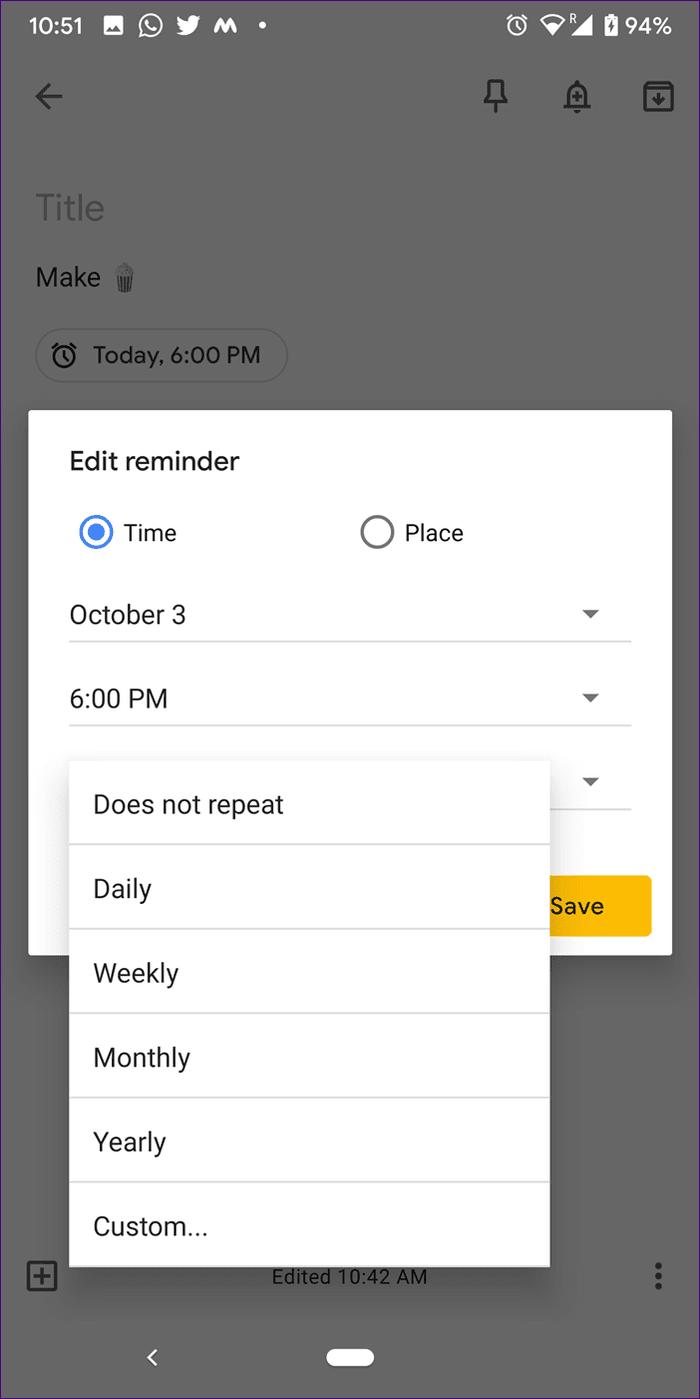 Change Reminder Tone Google Keep 12