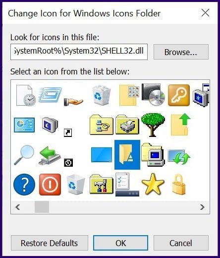 Change the icons windows pc step 12