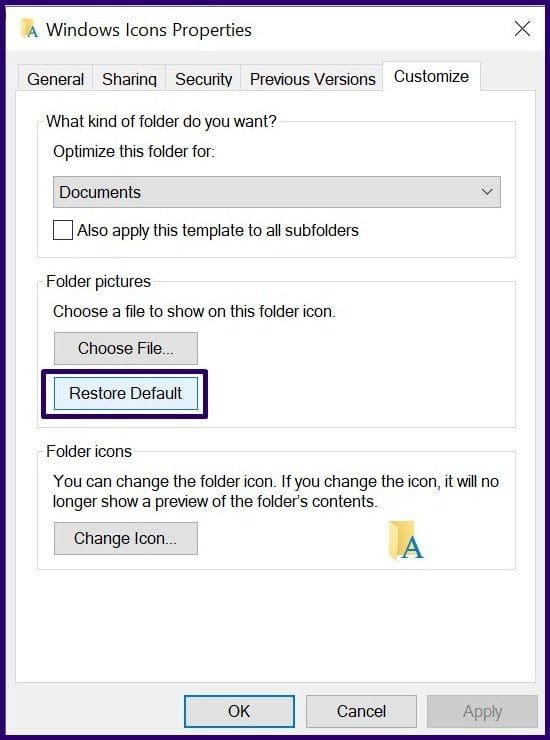 Change the icons windows pc step 12ii