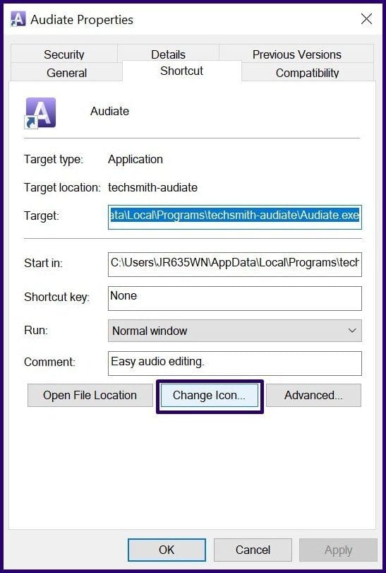 Change the icons windows pc step 23