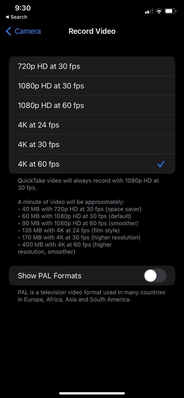 Change video format