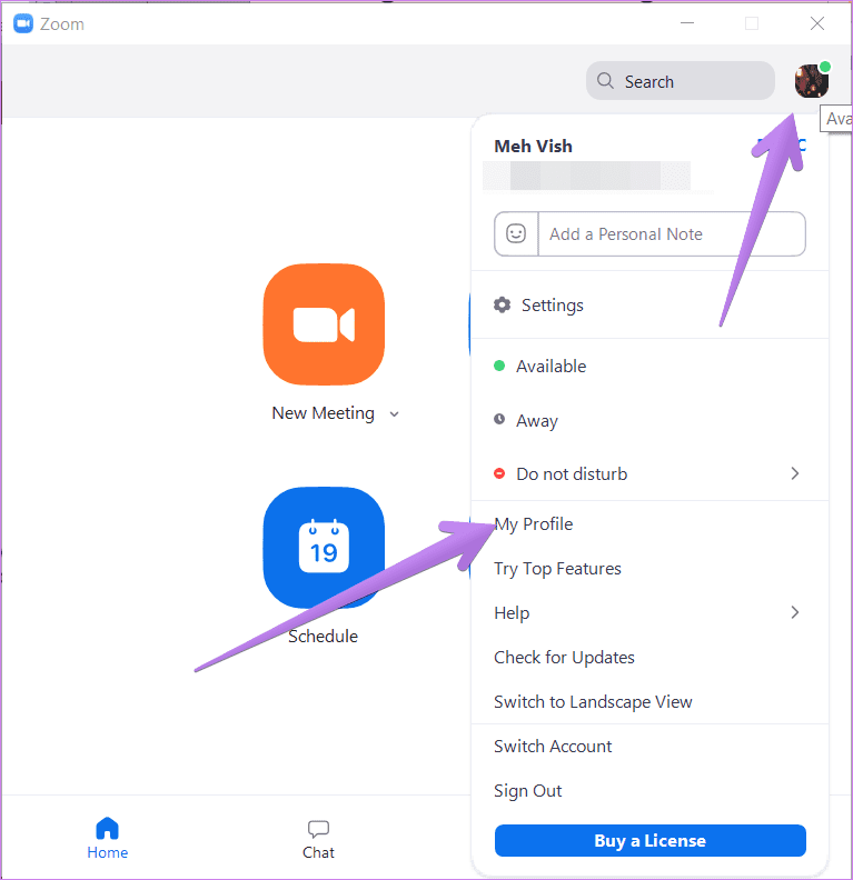 Change zoom name on android iphone ipad pc 1