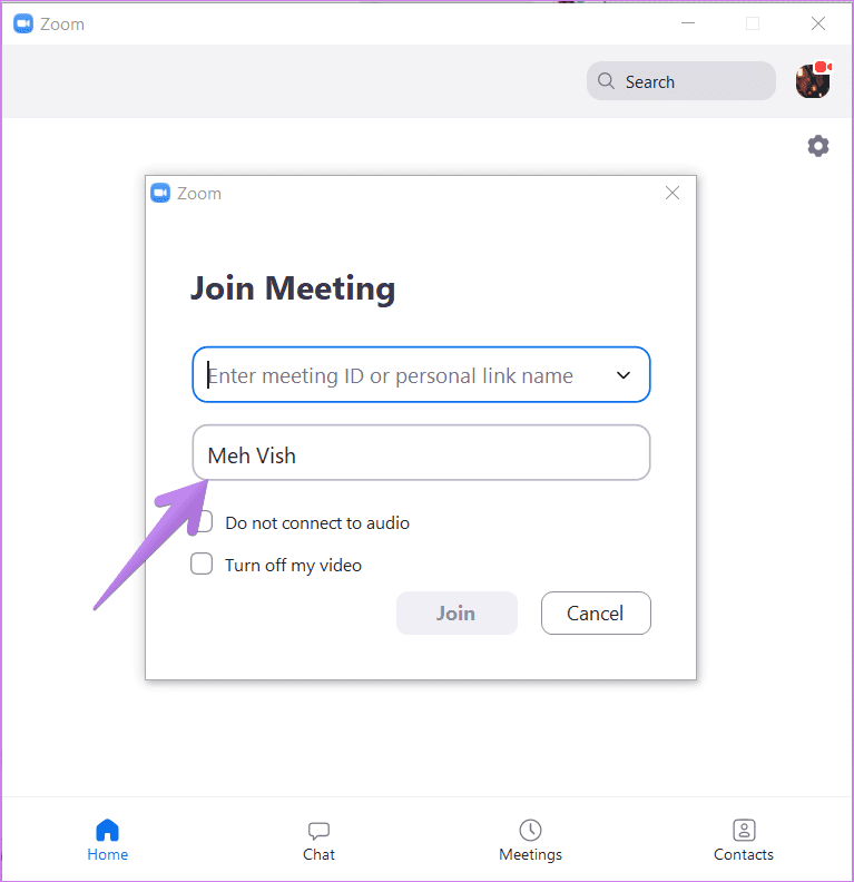 Change zoom name on android iphone ipad pc 9