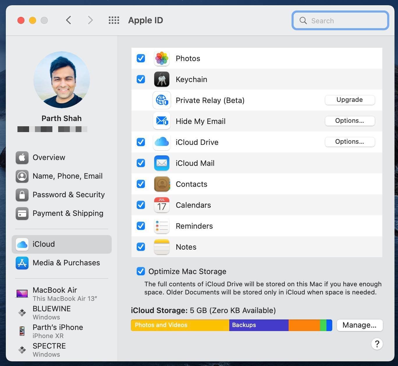 Check apple ID on mac
