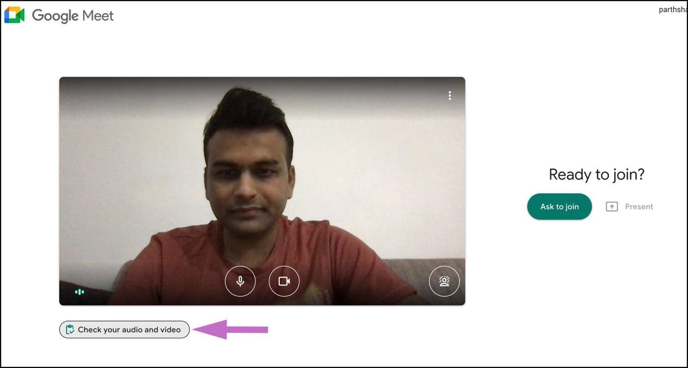 Check audio and video