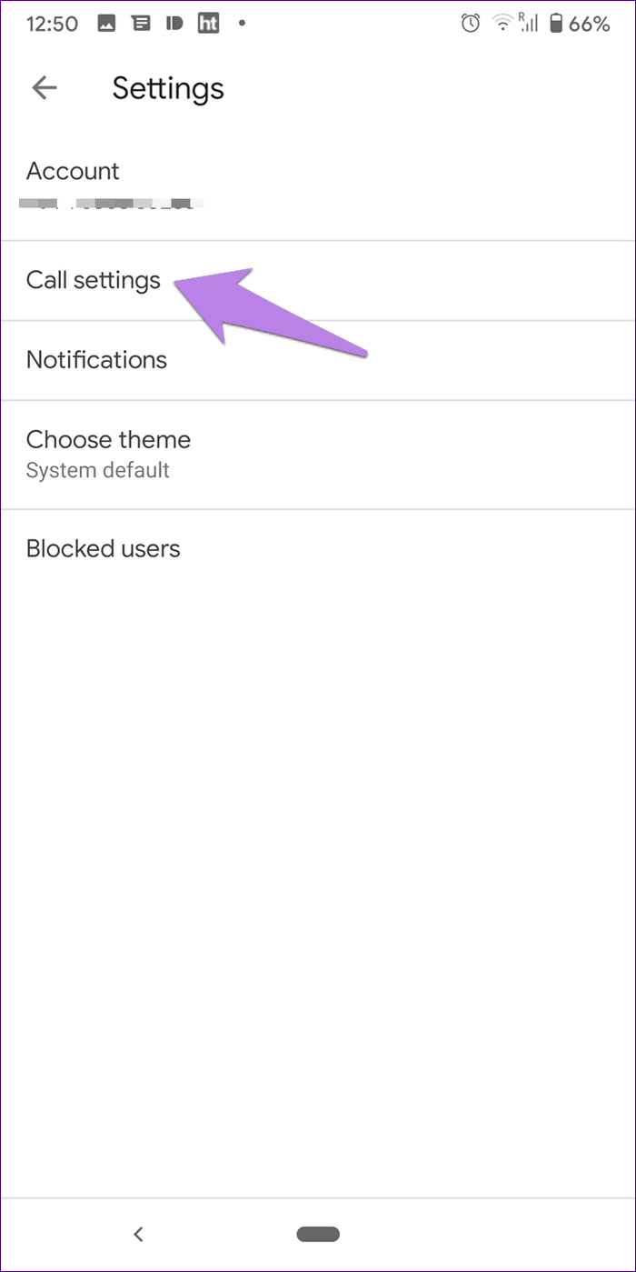 Check google duo call history 13