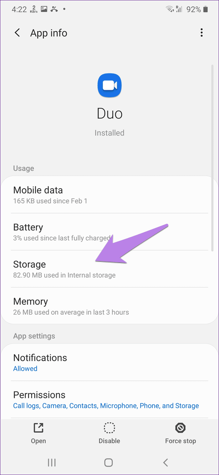 Check google duo call history 34