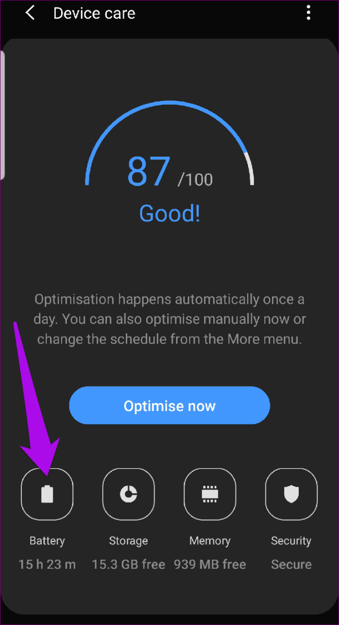 Check Screen Time Different Devices Android Device Care Battery