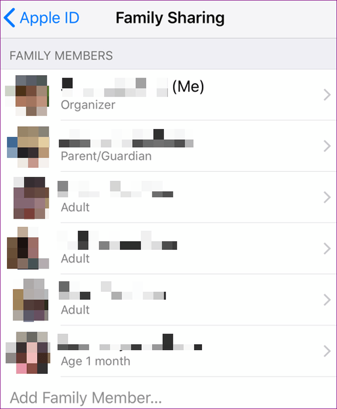 Check Screen Time Different Devices Ios Settings Screen Time Family Sharing