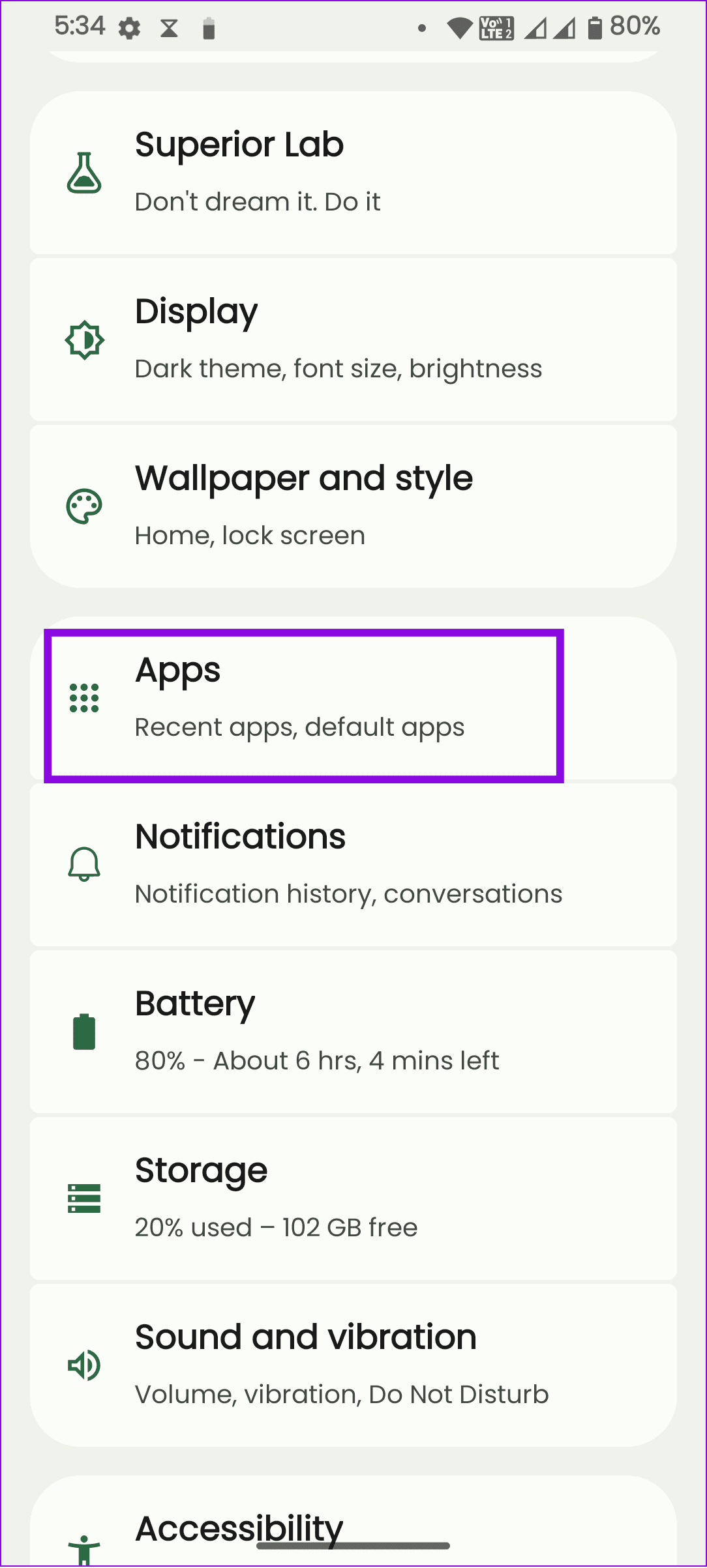 choose Apps