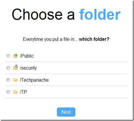 Choose A Folder
