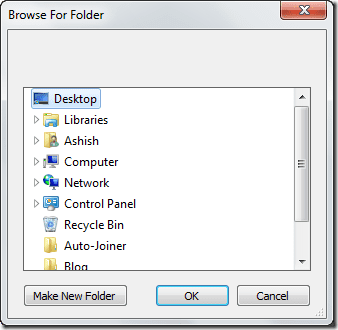 Choose Directory