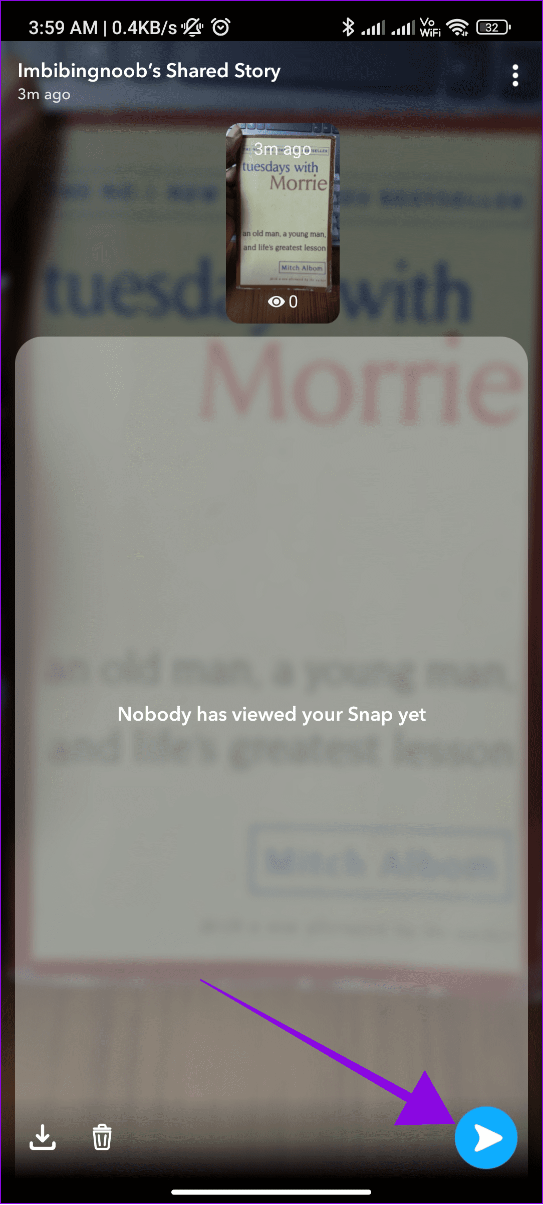 choose the send button
