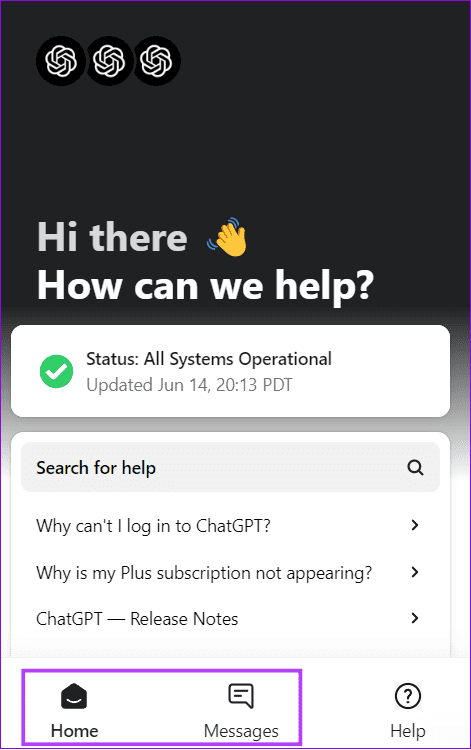 choose the support option you want