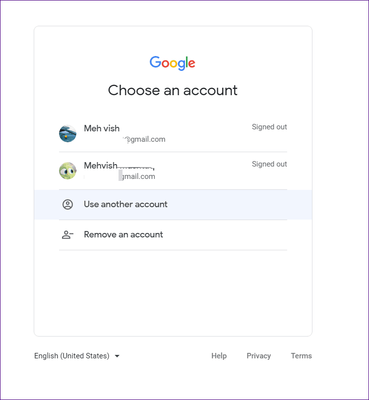 Chrome change default account 4