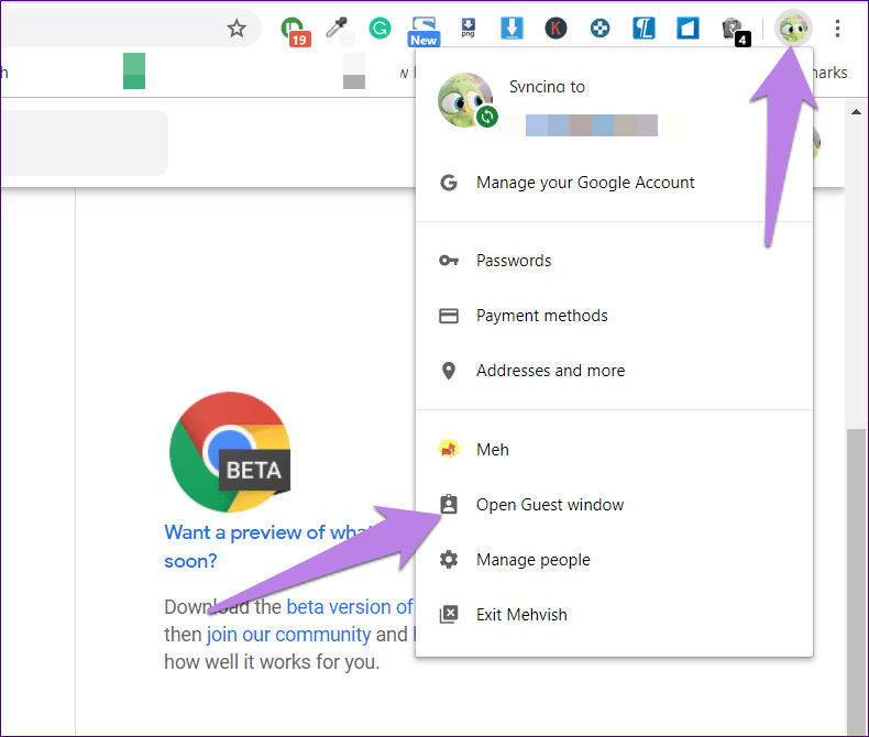 Chrome Guest Mode Vs Incognito 13