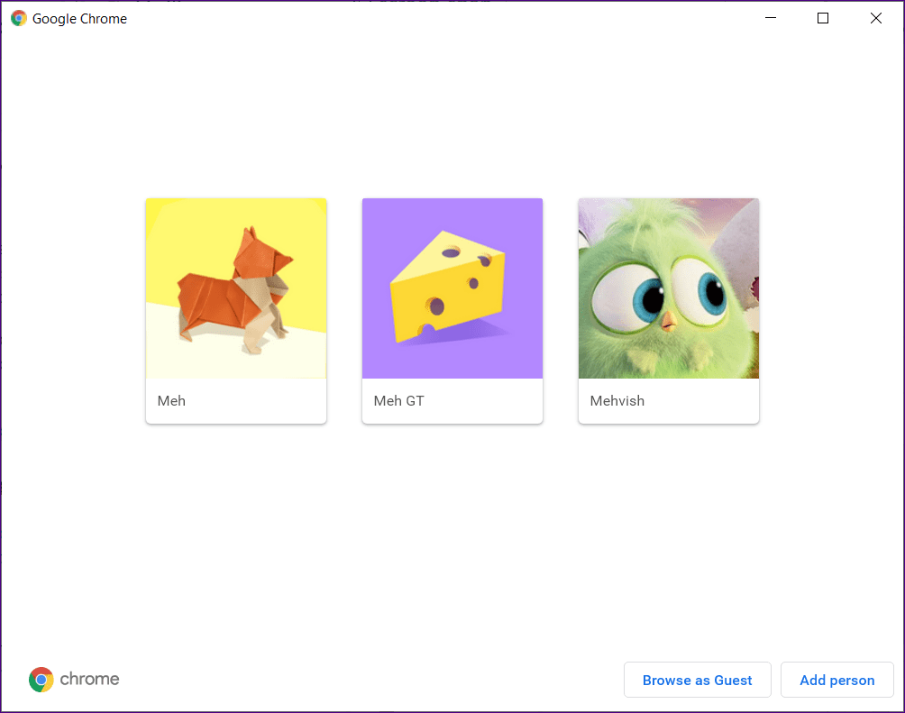Chrome multiple profiles 14