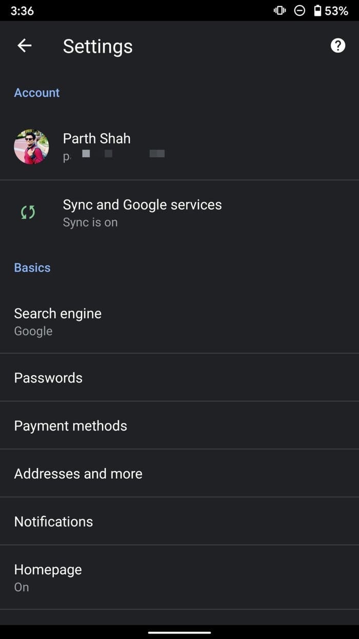 Chrome Sync
