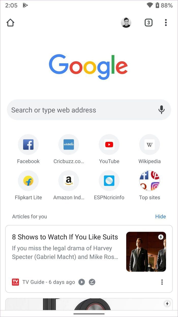 Chrome ui