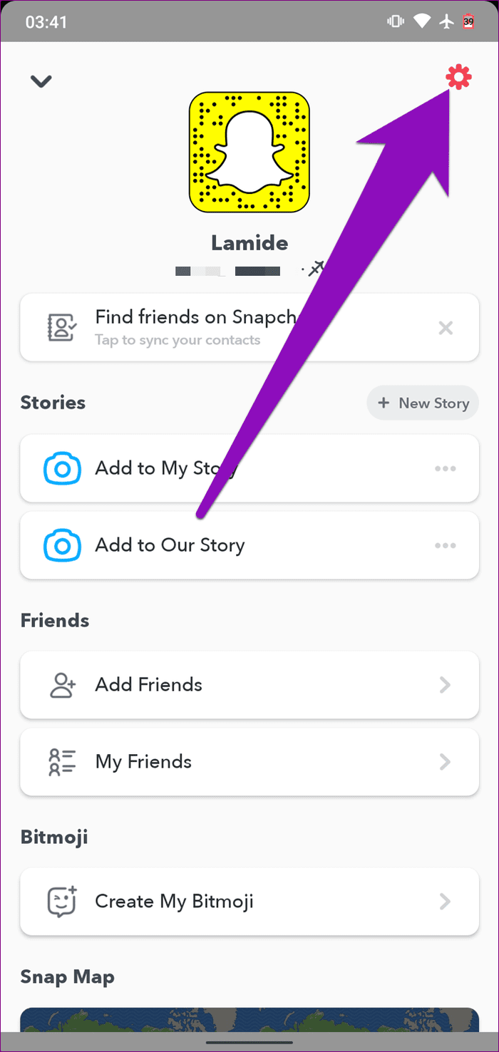 Clear cache snapchat 02