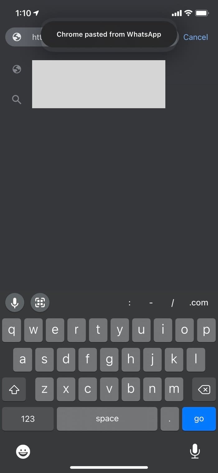 Clipboard notification