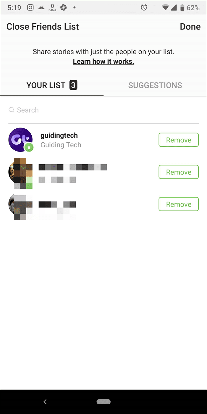 Close Friends Feature Instagram 4