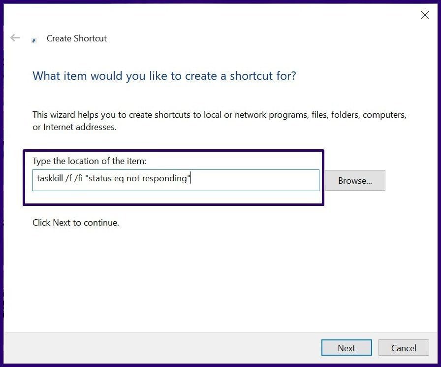Close frozen apps on windows 10 step 11