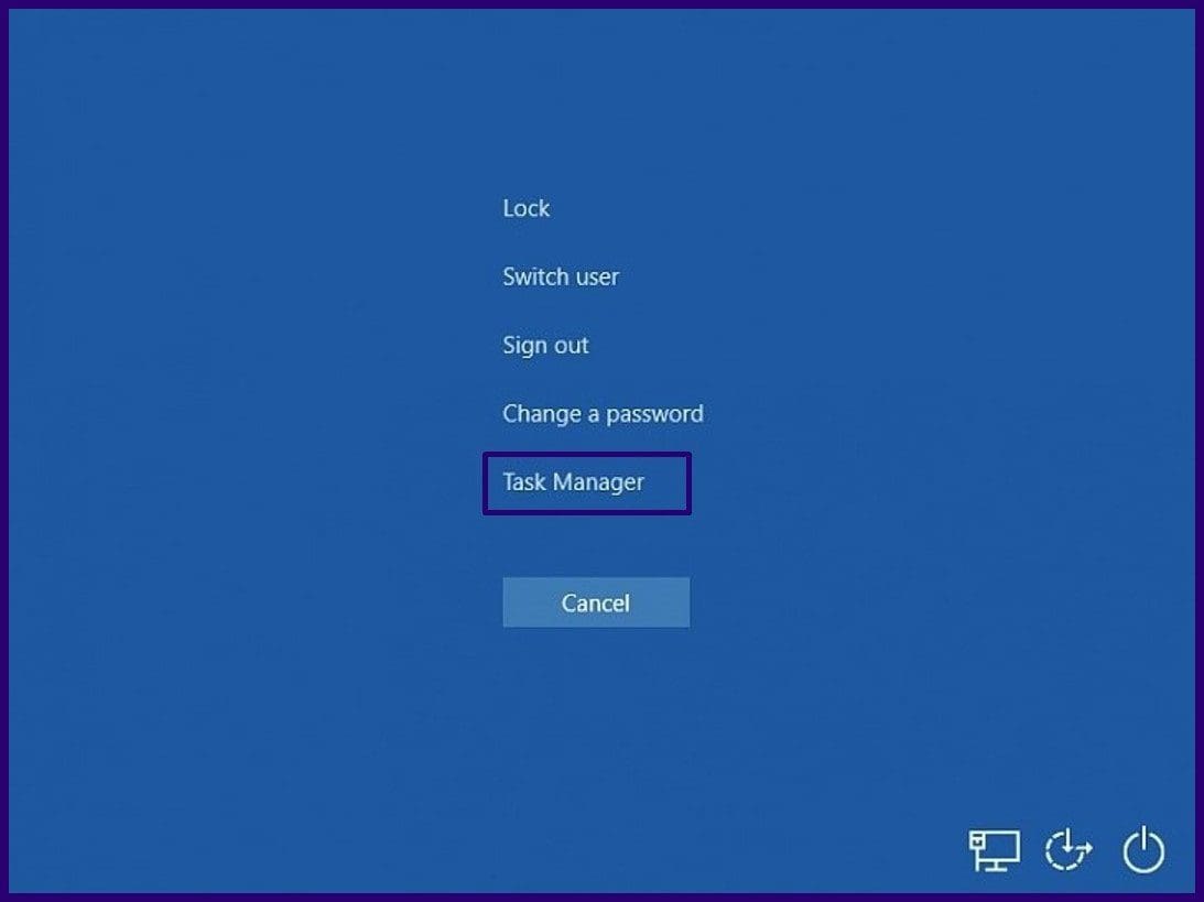 Close frozen apps on windows 10 step 2