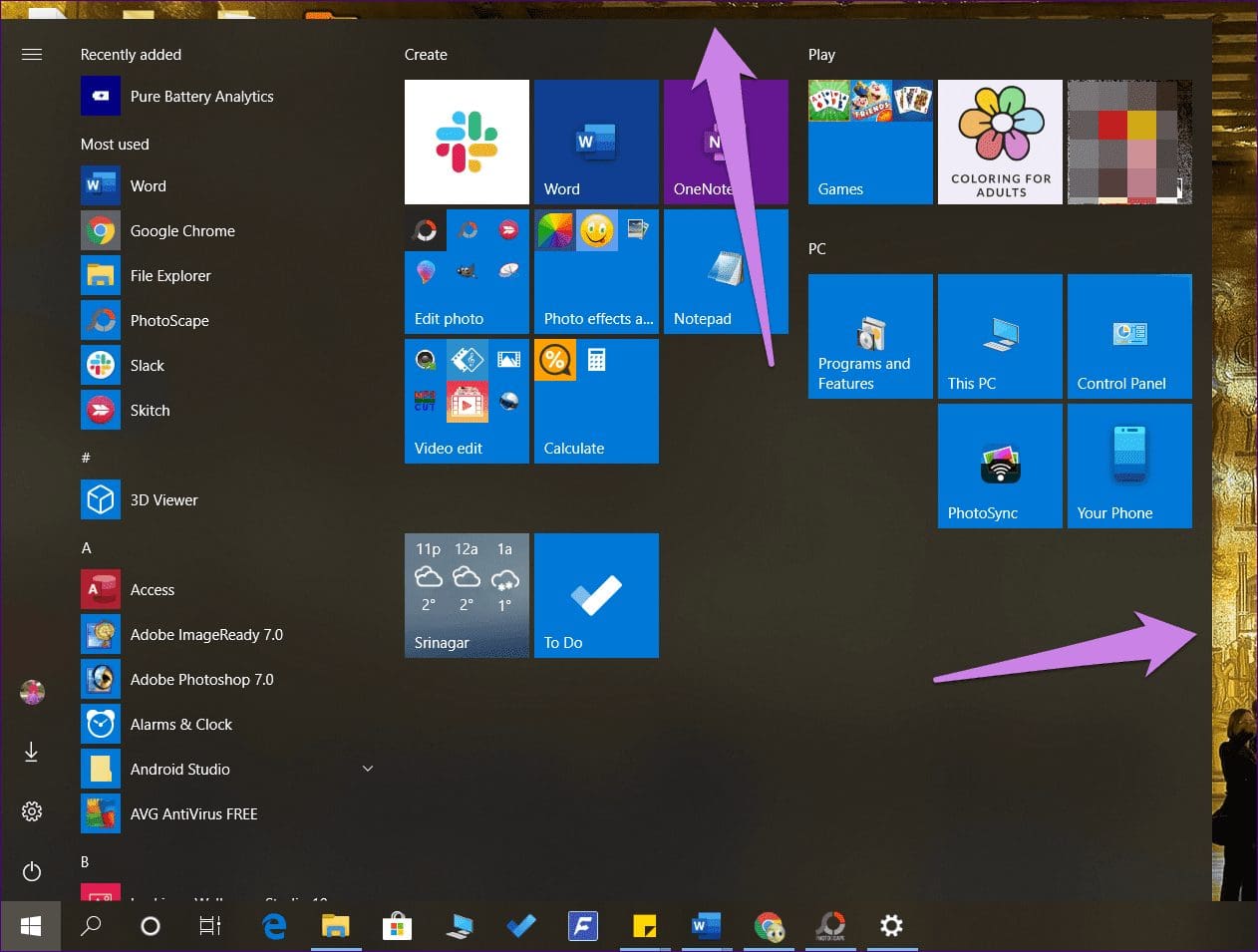 Close Start Menu Full Screen Issue 11