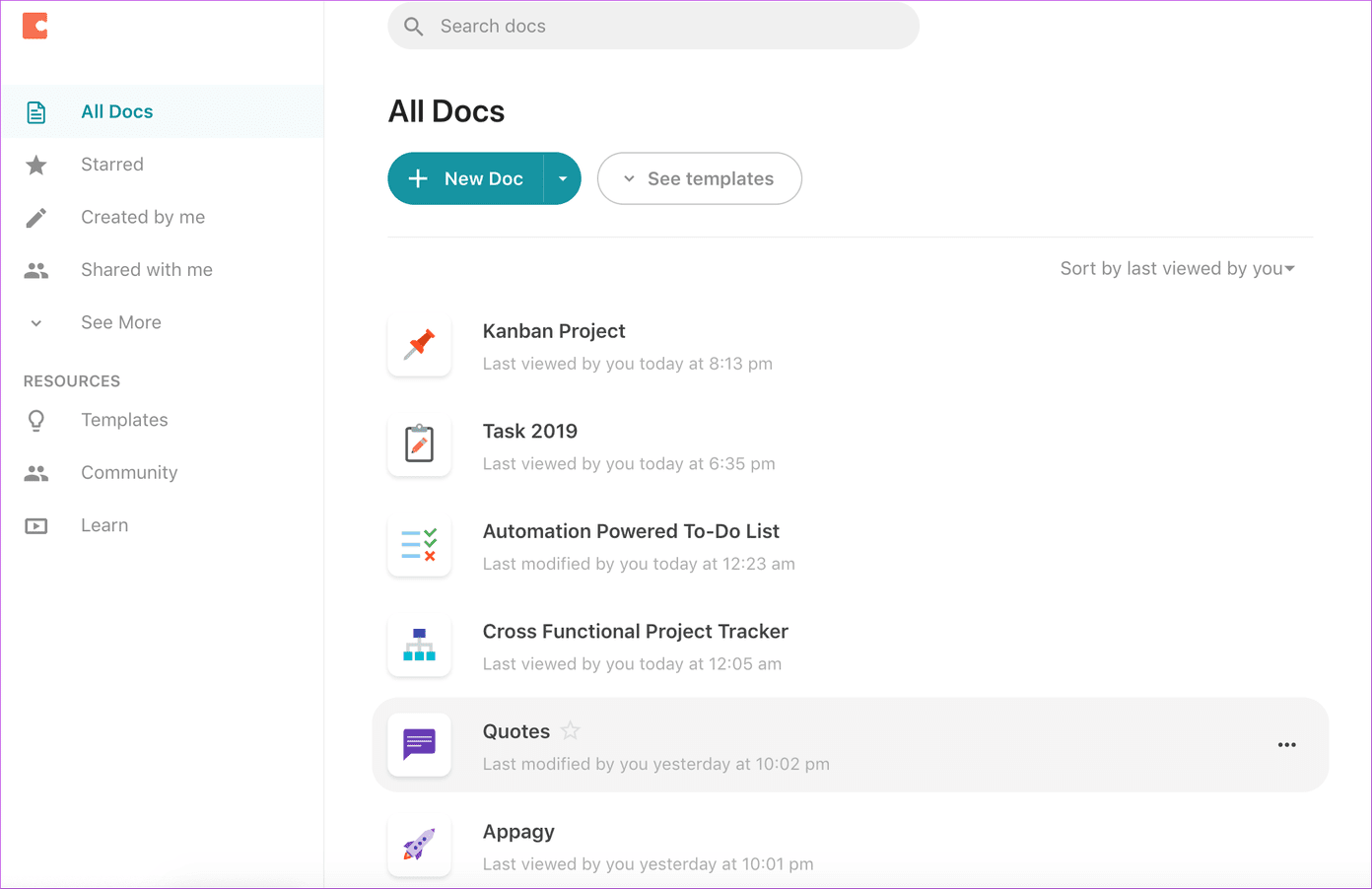 Coda Ui