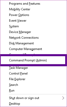 Command Prompt Admin