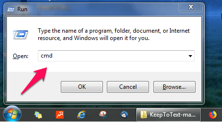 Command Prompt In Run Command
