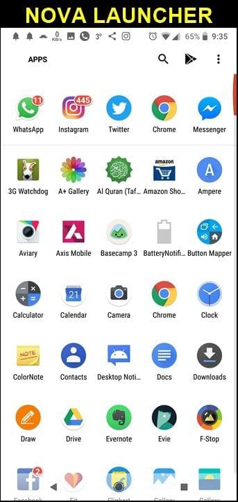 Compare Nova And Microsoft Launcher 10