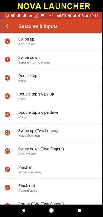 Compare Nova And Microsoft Launcher 18