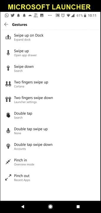 Compare Nova And Microsoft Launcher 19
