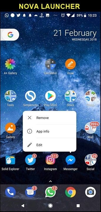Compare Nova And Microsoft Launcher 23