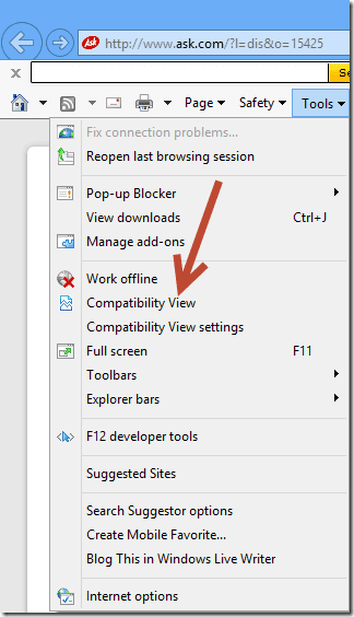 Compatiblity Settings