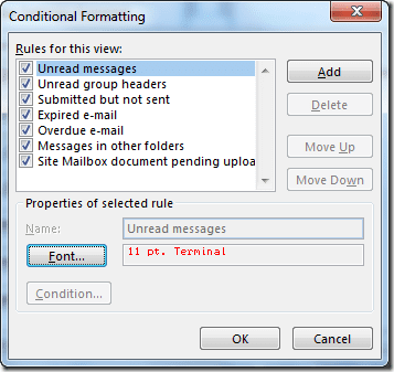Conditional Forward