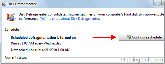 Configureschedule