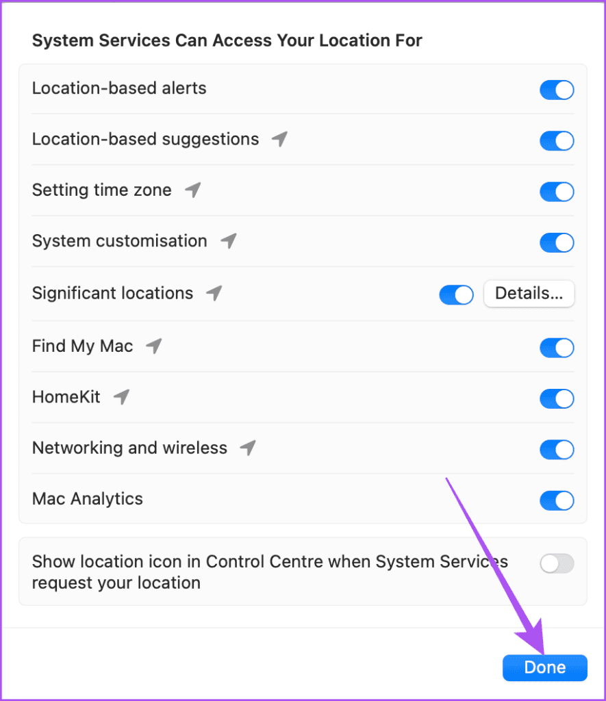 confirm system services Mac