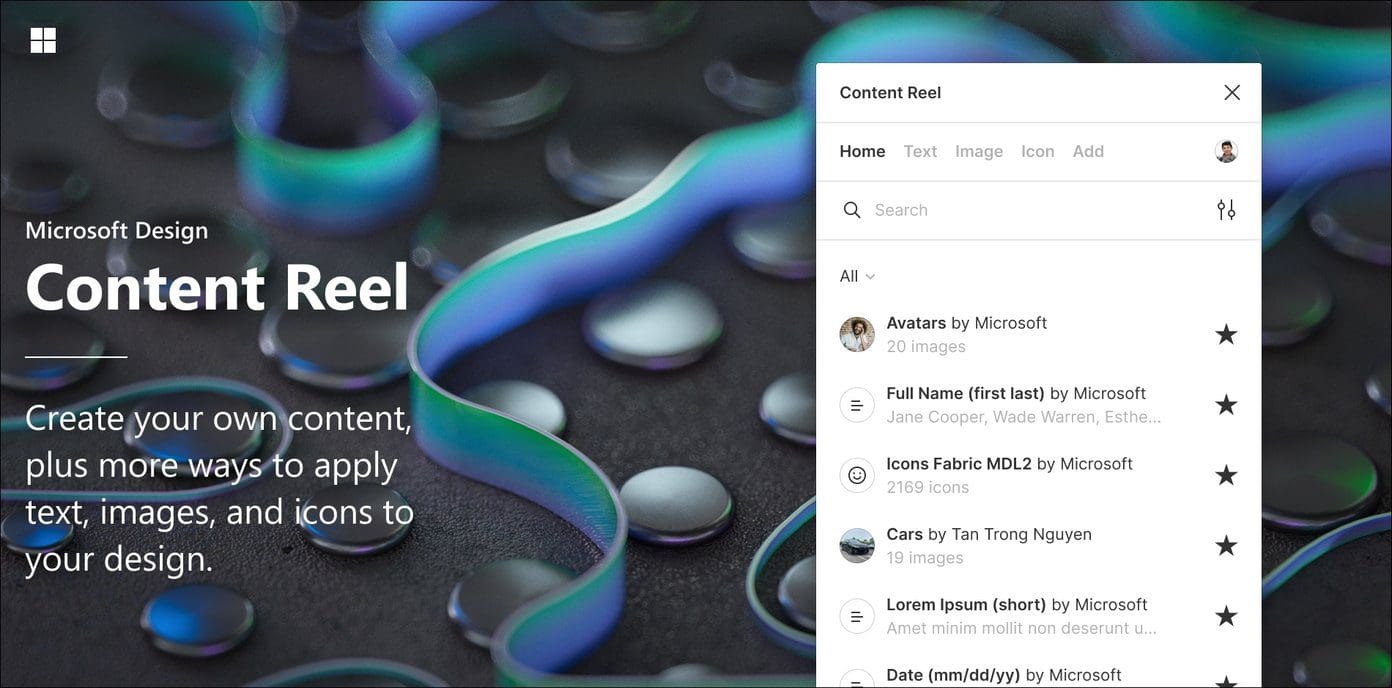 Content reel for figma