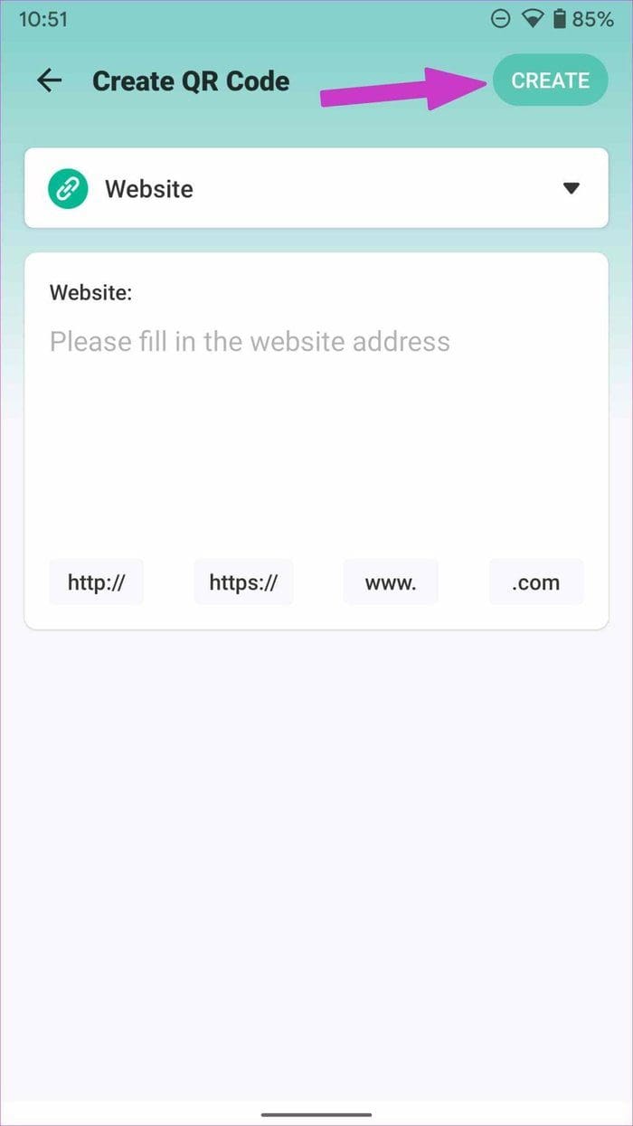 Create QR code from google forms
