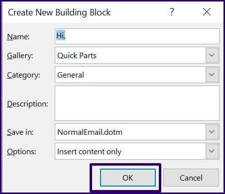 Create email template in microsoft outlook step 12