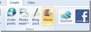 Create Movie Button