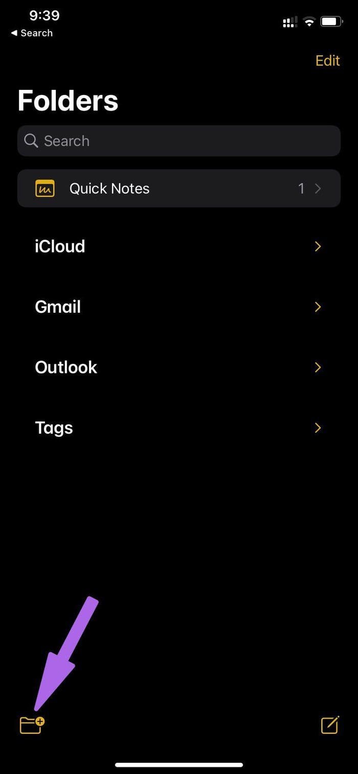 Create new folder