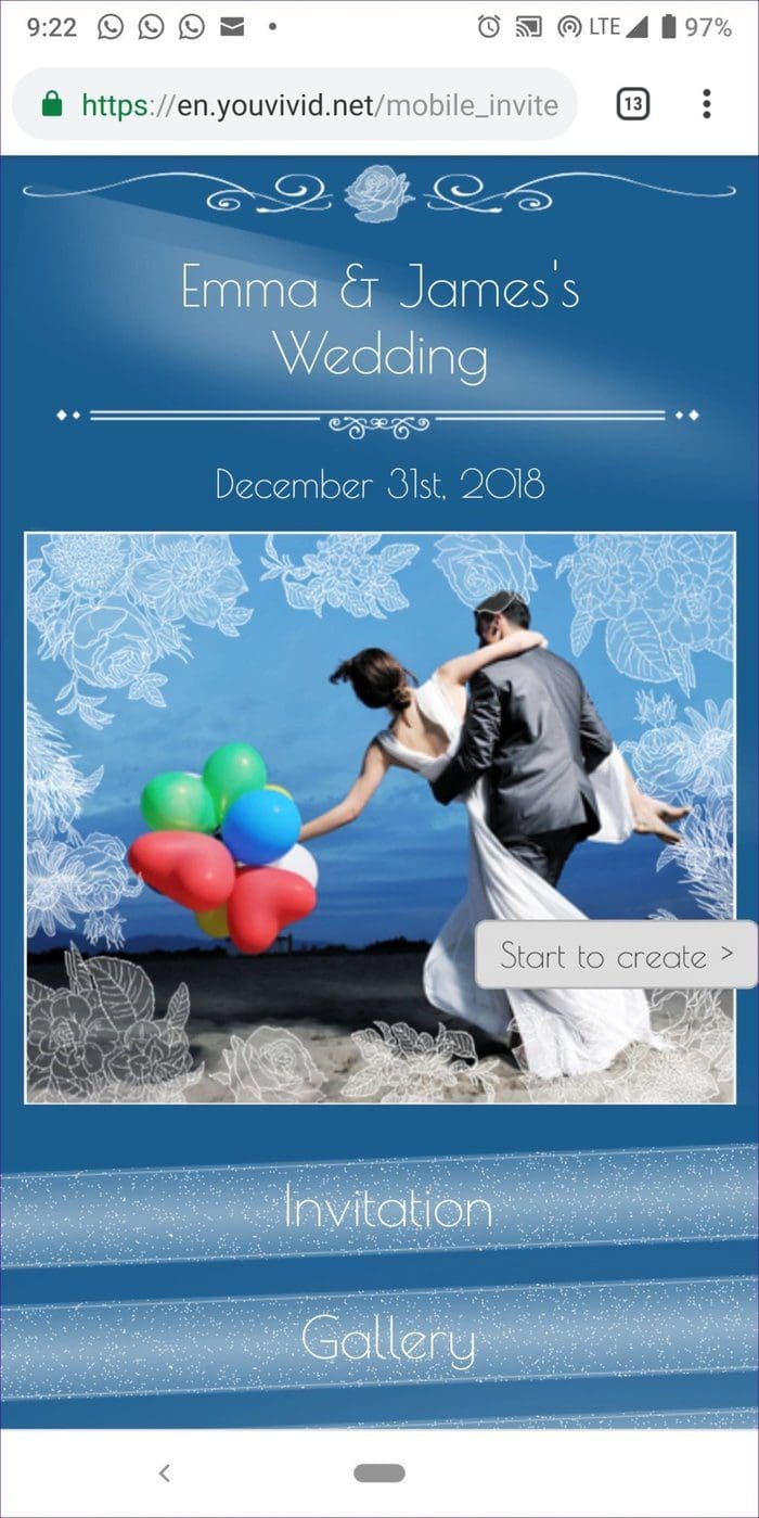 Create Wedding Invitation Whatsapp 6