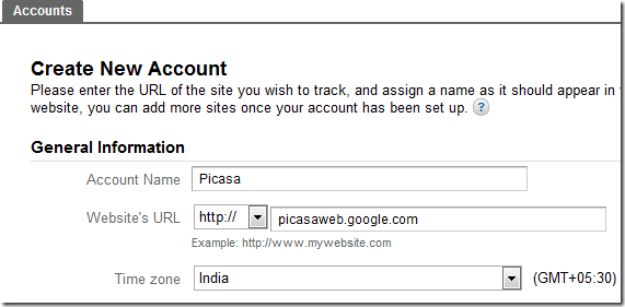 Creating New Account
