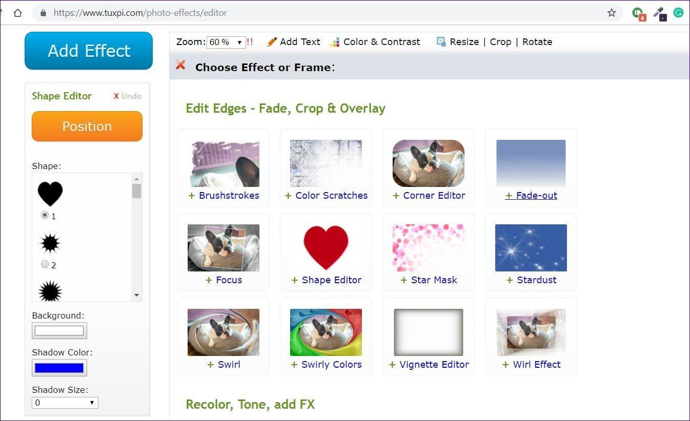 Crop Picture Shapes Online 3